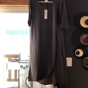 Brown cotton sheath dress